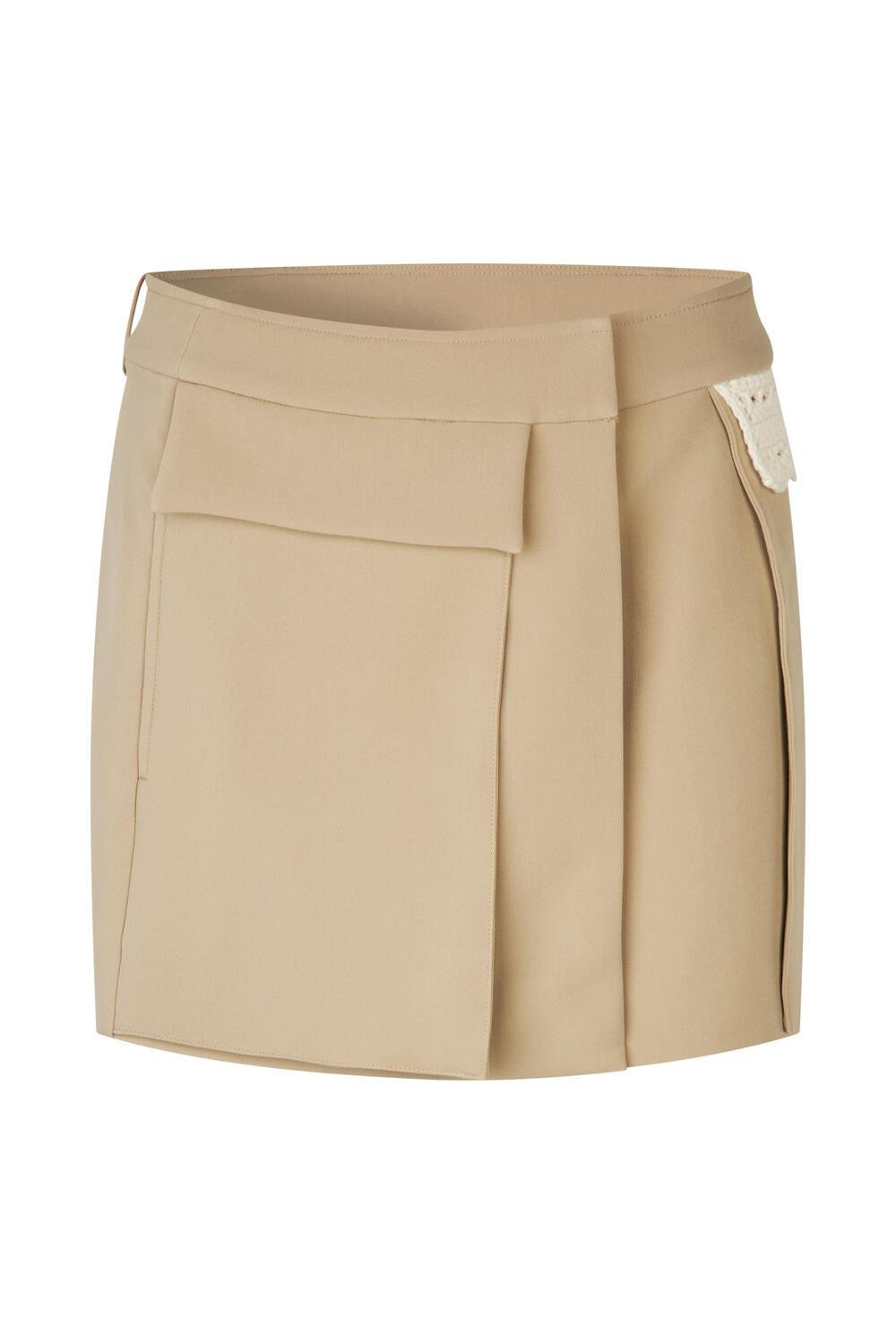 2483 Waistbelt Mini nederdel - Ecru